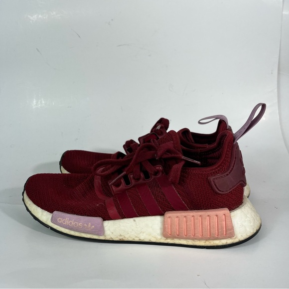 Adidas NMD R1 Collegiate Burgundy Athletic Low Top Sneakers Boost 6.5 Gym  Run